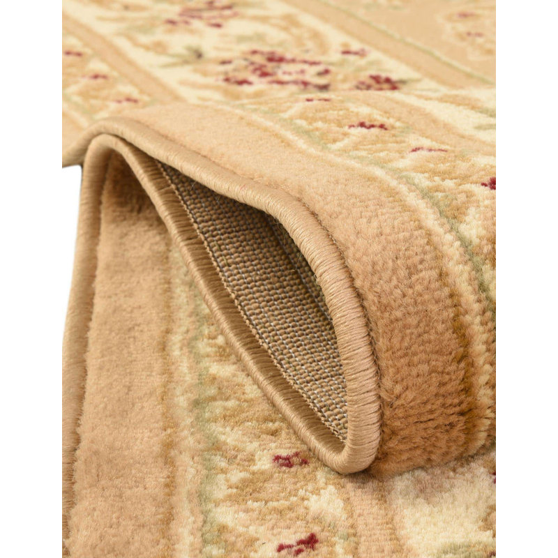 Andover Mills™ Meda Performance Burgundy/Brown/Green Rug & Reviews